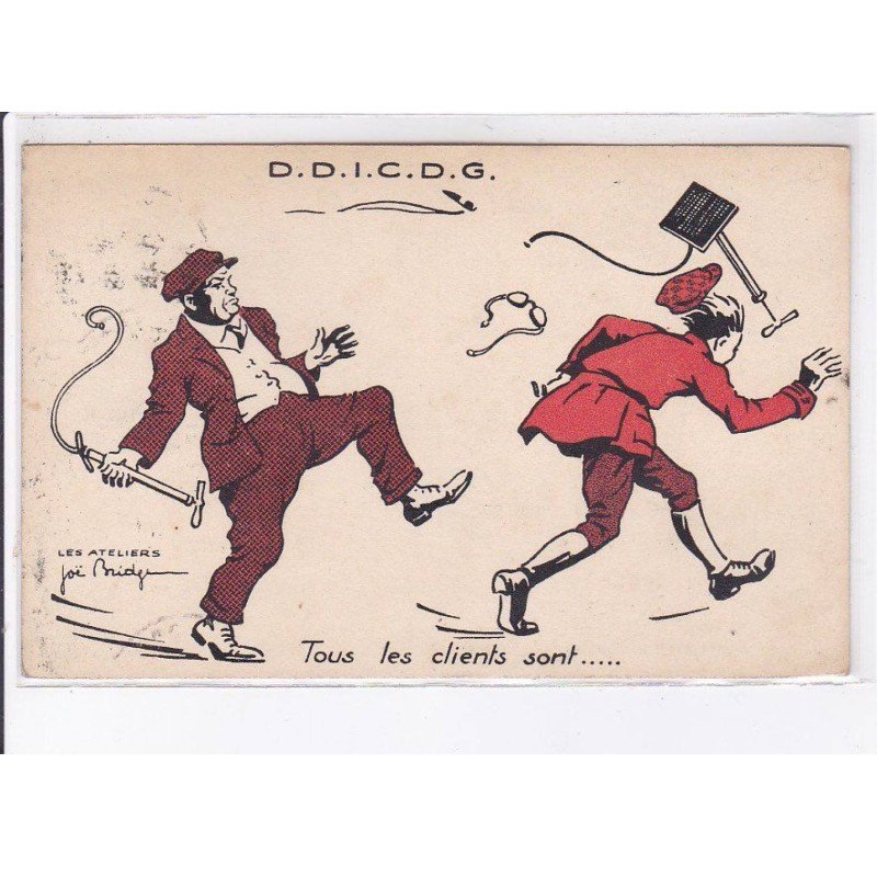 PUBLICITE : DDICDG - défense des intérets corporatifs des garagistes (illustrée par Joe Bridge) bon état