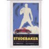 PUBLICITE : la Big Six Sport STUDEBAKER "l'athlete de la route" - automobile - illustrée par Jean Carlu - très bon état
