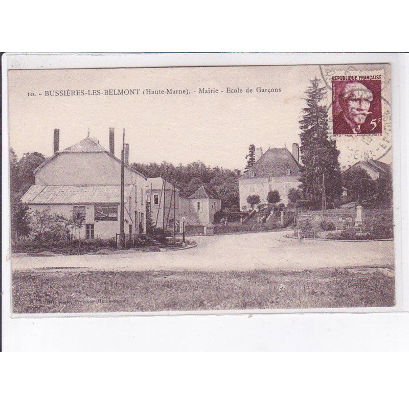 BUSSIERE-les-BELMONT: mairie, école de garçons - très bon état
