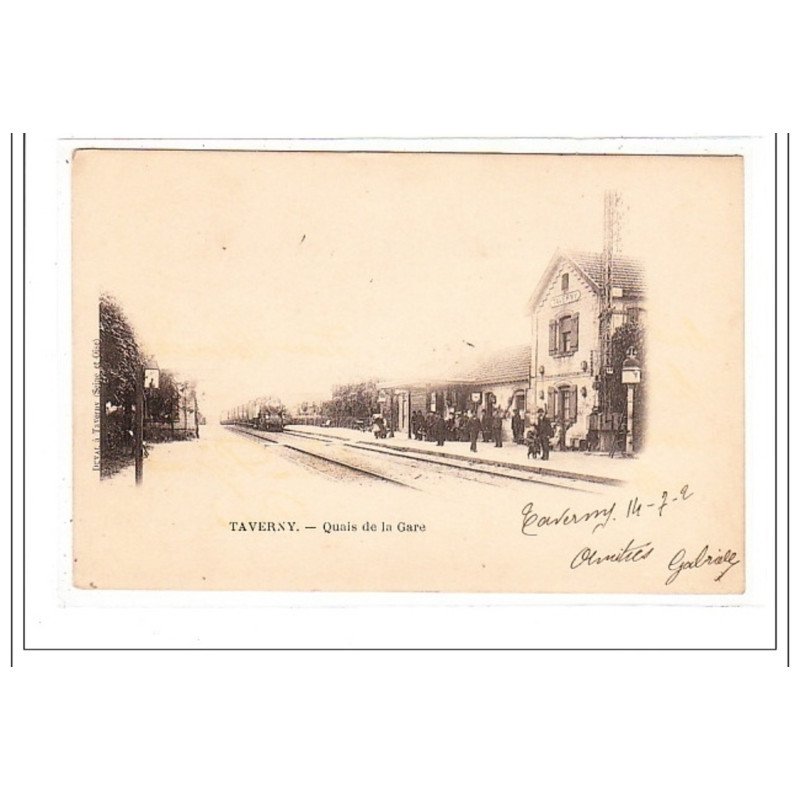 TAVERNY : quais de la gare - tres bon etat