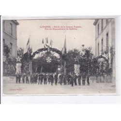 LANGRES: entrée de la caserne turenne, fête du cinquantenaire de solférino - très bon état