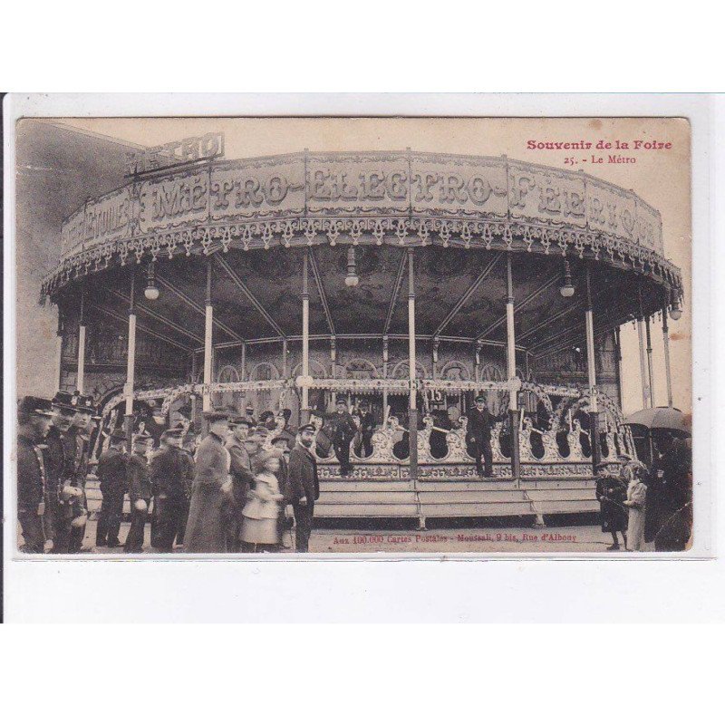 CHAUMONT: souvenir de la foire, le métro-électro-féerique, manège - état