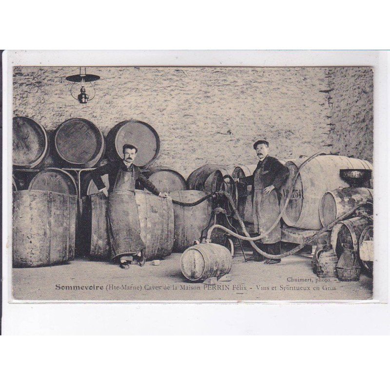 SOMMEVOIRE: caves de la maison perrin Félix, vins et spiritueux en gros - état