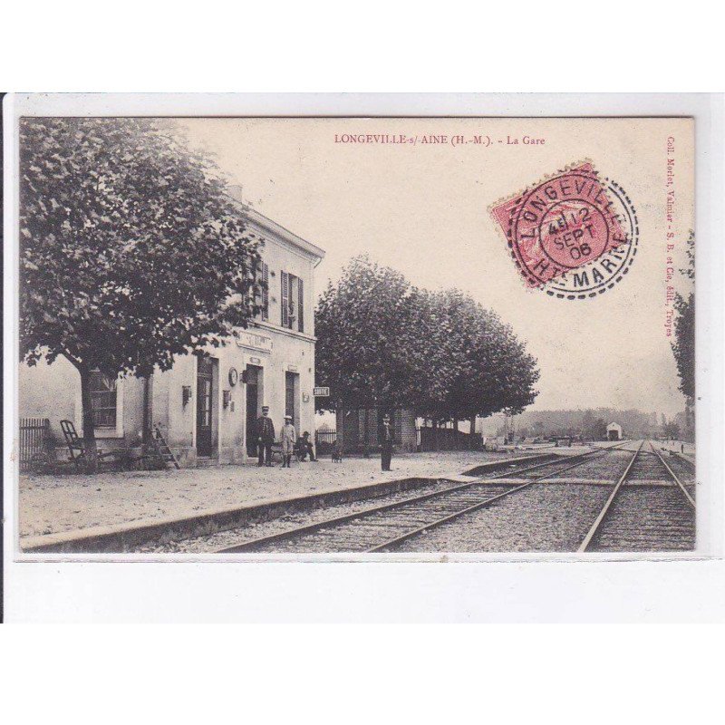 LONGEVILLE-sur-AINE: la gare - très bon état