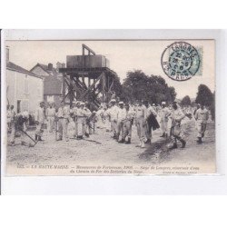 LANGRES: manoeuvres de forteresse 1906, siège de langres, réservoir d'eau du chemin de fer des batteries - très bon état