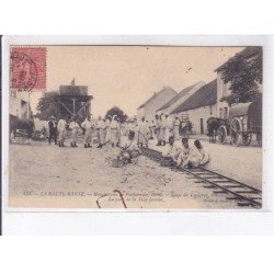 LANGRES: manoeuvres de forteresse 1906, siège de langres, travaux d'approche la pose de voie ferrée - état