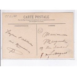 LANGRES: manoeuvres de forteresse 1906, siège de langres, travaux d'approche la pose de voie ferrée - état