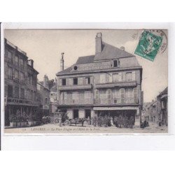 LANGRES: la place ziegler et l'hôtel de la poste - très bon état