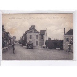 GORRON: un coin de la place rue corbeau-paris et route d'ambrière-le-grand, autobus - très bon état