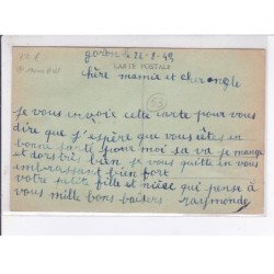 GORRON: un coin de la place rue corbeau-paris et route d'ambrière-le-grand, autobus - très bon état