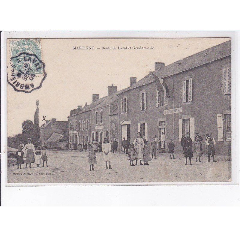MARTIGNE: route de laval et gendarmerie - très bon état