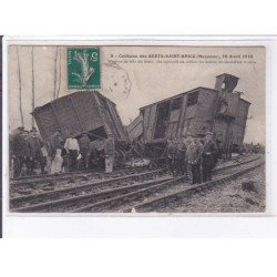 AGETS-SAINT-BRICE: collision, wagon de tête du train - état