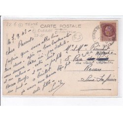 SAINT-DENIS-de-GASTINES: carrefour des cinq routes (vers entrée), texte, guerre, militaire 39-45 - très bon état