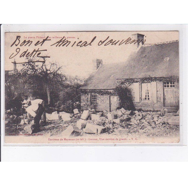 GORRON: une carrière de granit - très bon état
