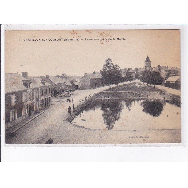 CHATILLON-sur-COLMONT: panorama prise de la mairie - très bon état
