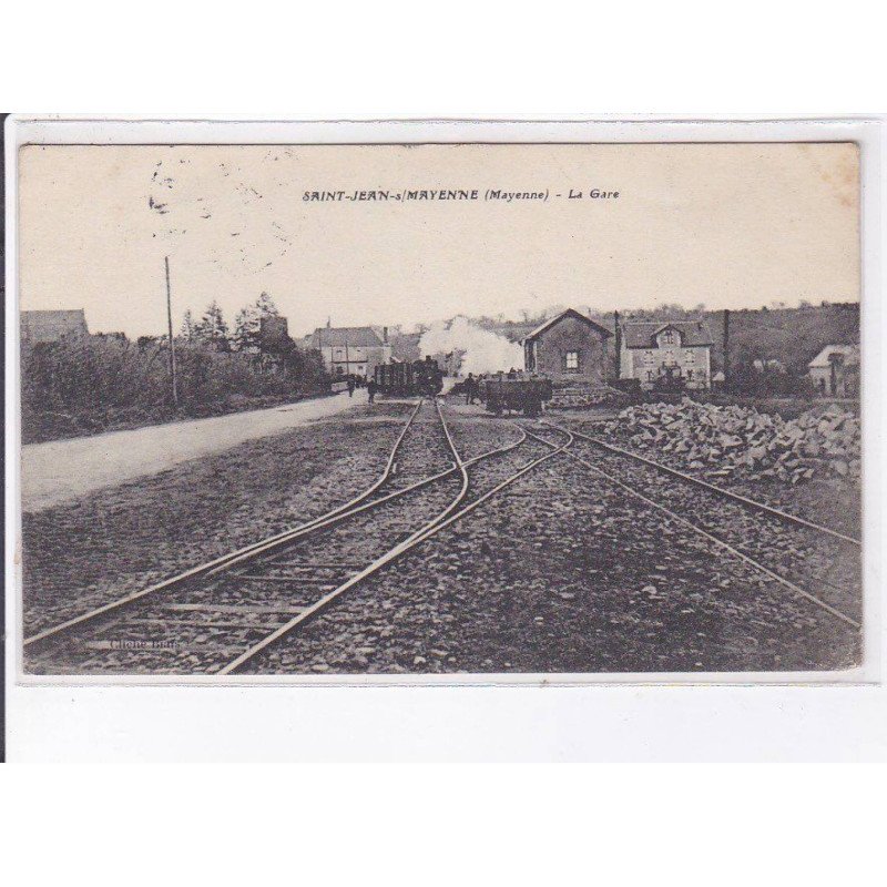 SAINT-JEAN-SUR-MAYENNE: la gare - très bon état