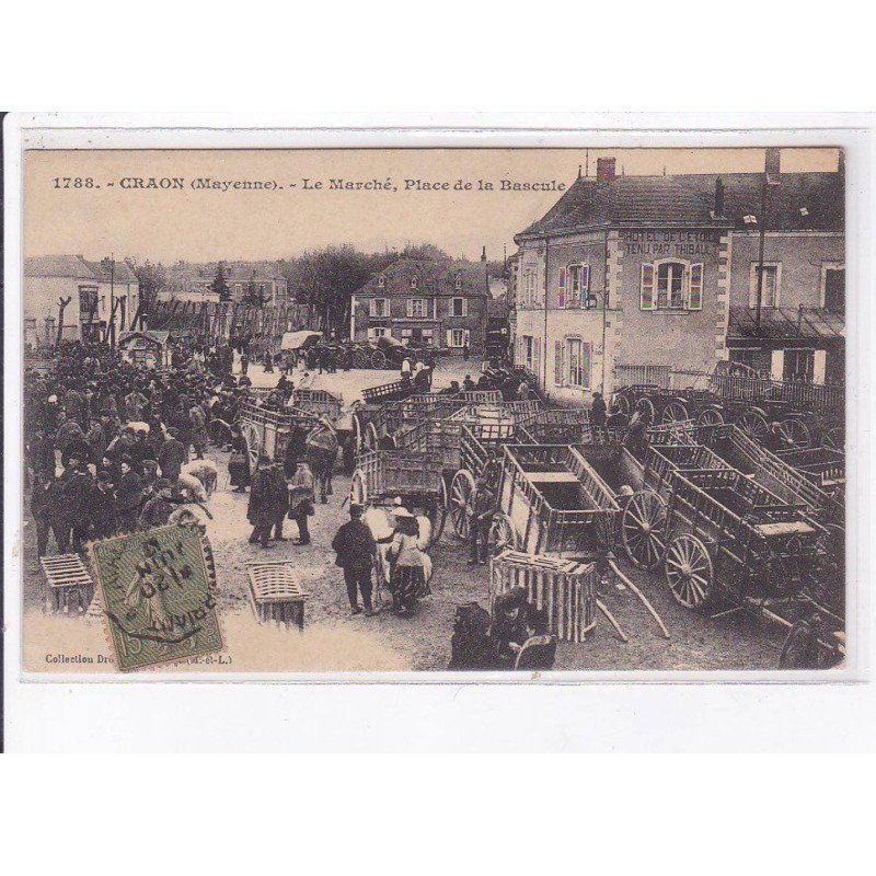 CRAON: le marché, place de la bascule - très bon état