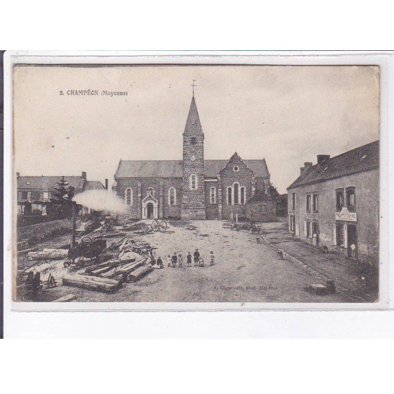 CHAMPEON: battage, église - très bon état