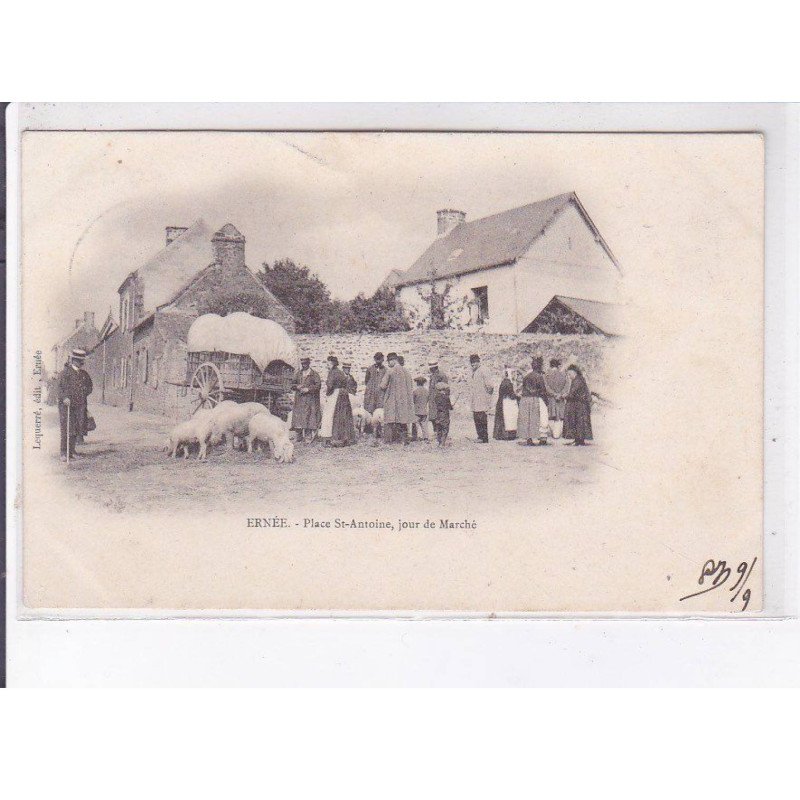 ERNEE: place saint-antoine, jour de marché - très bon état