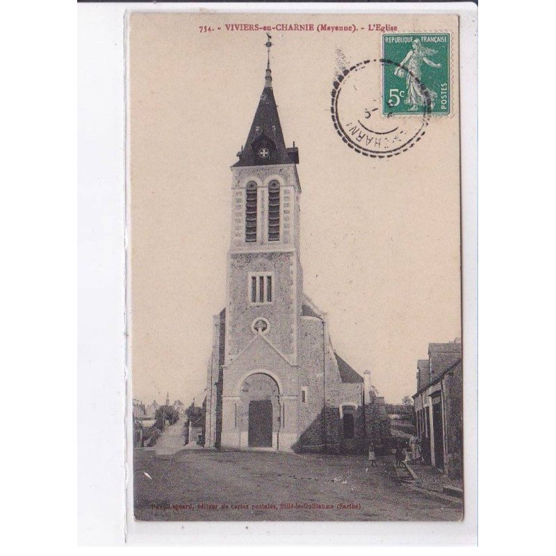VIVIERS-en-CHARNIE: l'église - très bon état