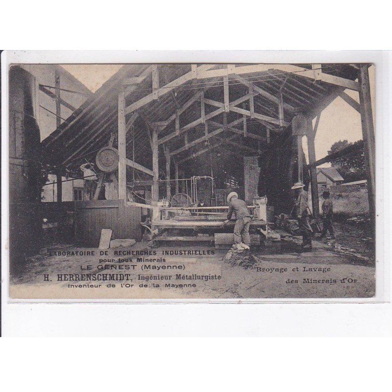 LE GENEST: broyage et lavage des minerais d'or - très bon état