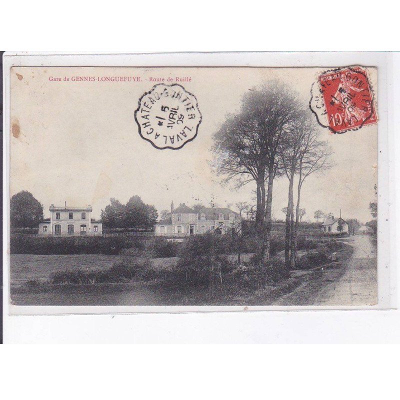 GENNES-LONGUEFUYE: gare, route de ruillé - très bon état