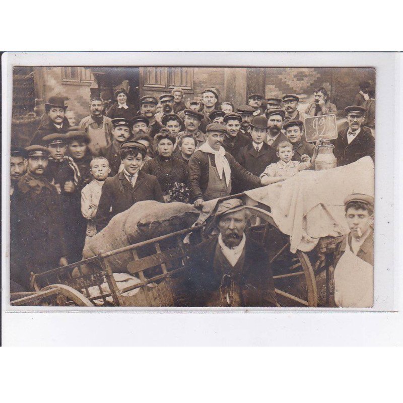 PARIS: 75001, personnages, transport de marchandise, affiche 925 - très bon état