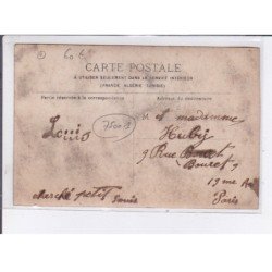 PARIS: 75001, personnages, transport de marchandise, affiche 925 - très bon état