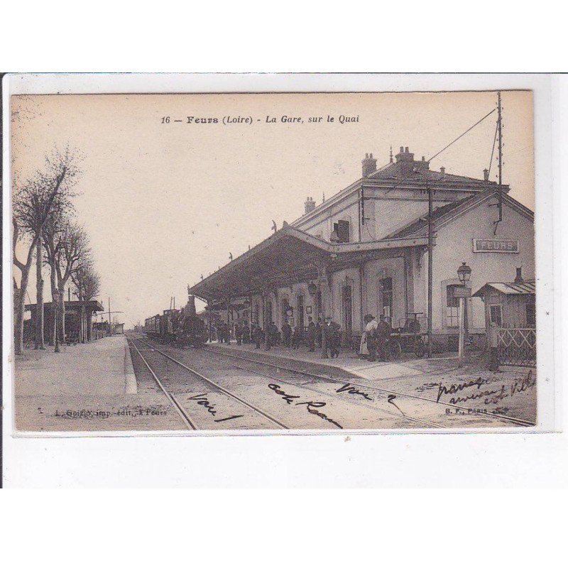 FUERS: la gare, sur le quai - très bon état