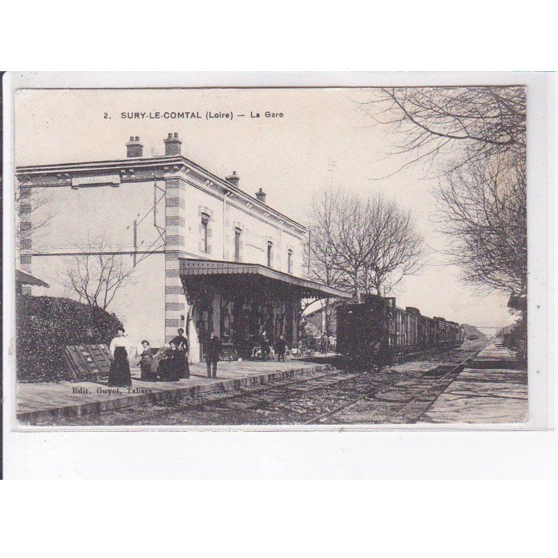 SURY-le-COMTAL: la gare - état