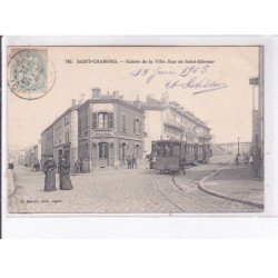 SAINT-CHAMOND: entrée de la ville, rue de saint-etienne, tramway - très bon état