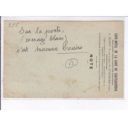 SAINT-ETIENNE: café hôtel de la gare de chateaucreux - très bon état