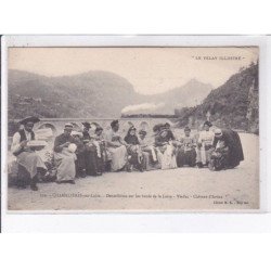 CHAMALIERES-sur-LOIRE: dentellières sur les bords de la loire, viaduc, chjâteau d'artias - très bon état