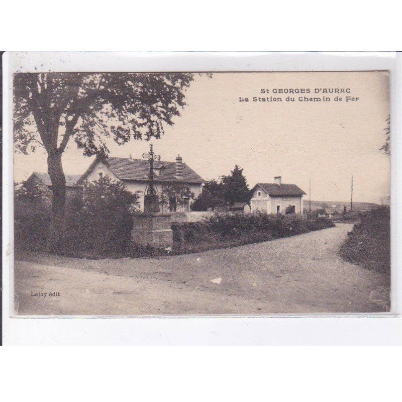 SAINT-GEORGES-D'AURAC: la station du chemin de fer - très bon état