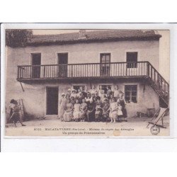 MALATAVERNE: maison de repos des aveugles, un groupe de pensionnaires - très bon état