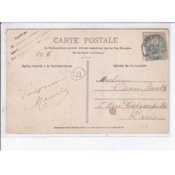 AUZON: la place de la barrère, un jour de foire - très bon état