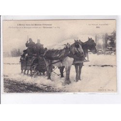 LE PUY-en-VELAY: l'hiver, un courrier de la montagne arrivant en "traineau" au puy - très bon état