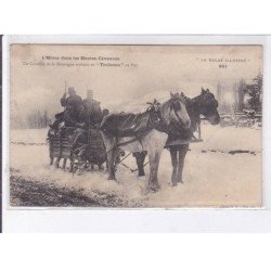 LE PUY-en-VELAY: l'hiver, un courrier de la montagne arrivant en "traineau" au puy - très bon état