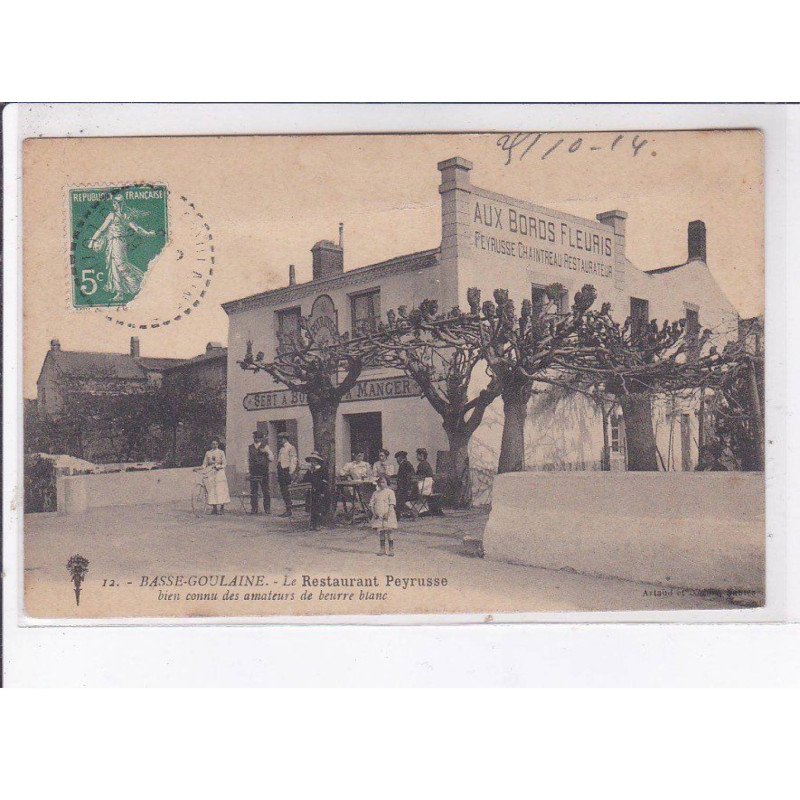 BASSE-GOULAINE: le restaurant peyrusse, bien connu des amateurs de beurre blanc - état