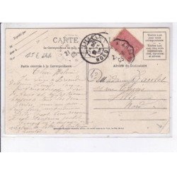 AUZON: la place de la barrère, un jour de foire - état