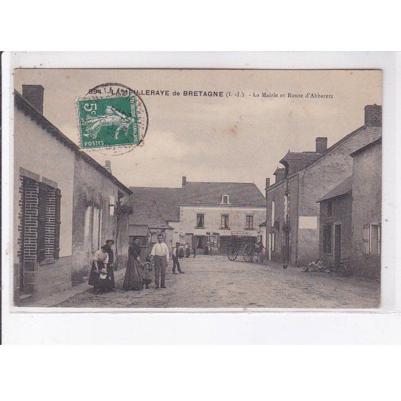 LA MEILLERAYE: la mairie et route d'abbaretz - très bon état