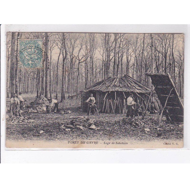 GAVRE: forêt du gavre, loge de sabotiers - très bon état