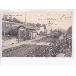 LE CELLIER: arrivée d'un express en gare du cellier - très bon état