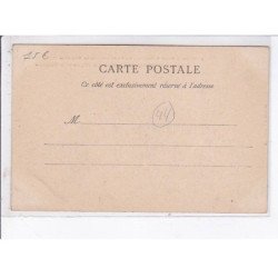 NANTES: canal pelloutier, la partie comblée en décembre 1902, avec, dans la perspective, le clocher de l'église - tbe