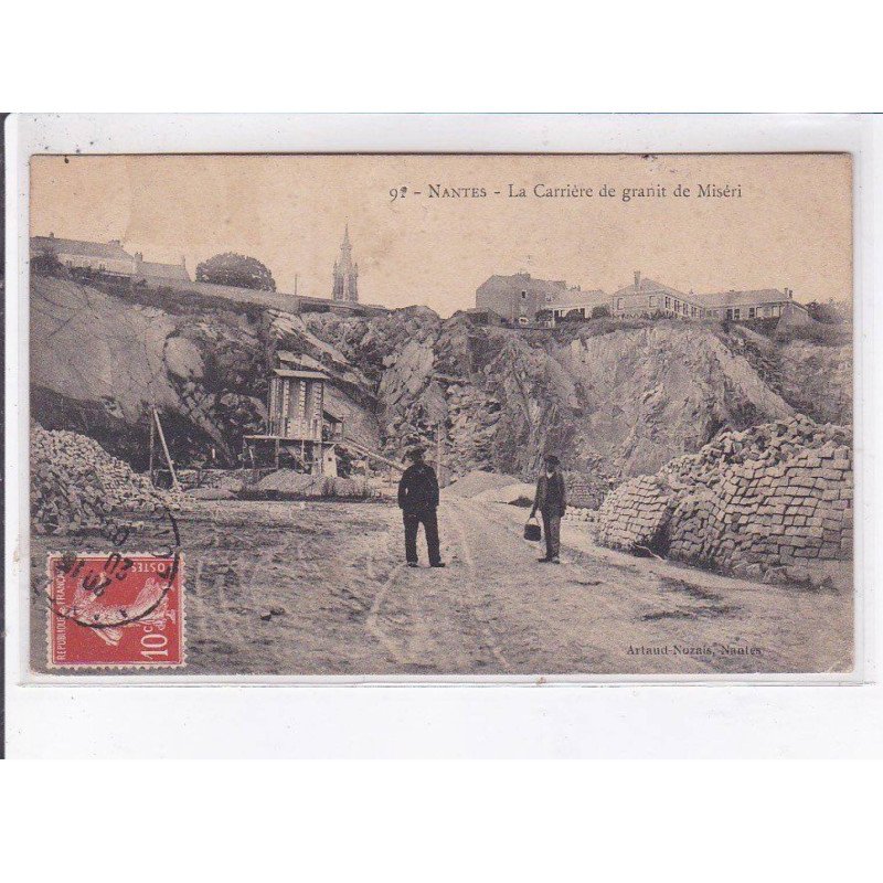 NANTES: la carrière de granit de miséri - très bon état