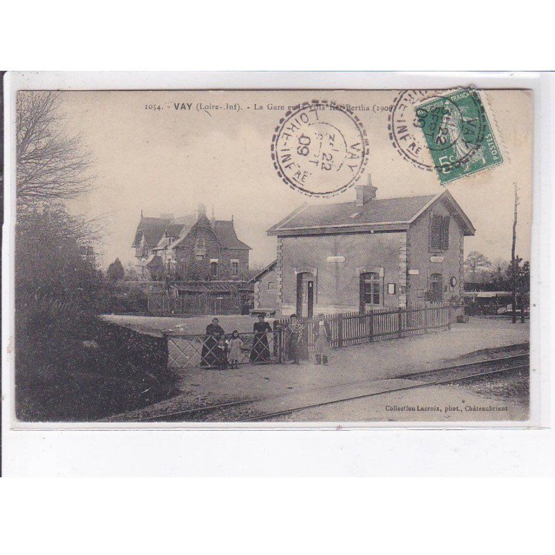 VAY: la gare et la villa ker bertha 1906 - très bon état