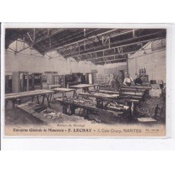 NANTES: ateliers de montage, entreprise générale de menuiserie, F. Lechat - très bon état