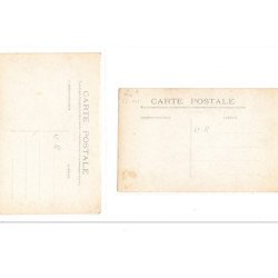 PARIS 05 : lot de 2 cartes photo de la permanence de Batrhelemy ROBAGLIA (homme politique) vers 1910 - très bon état