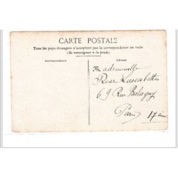 PARIS : carte photo de la boucherie Léon LOURS - très bon état