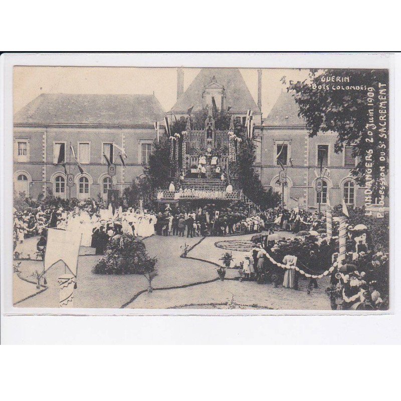 ANGERS: lion d'angers 20 juini 1909 procession du Saint-sacrement - très bon état